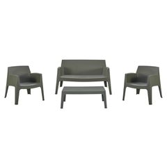 ΣΕΤ LOUNGE 4ΤΜΧ SLEEK HM21275.05 DARK OLIVE GREEN ΠΟΛΥΠΡΟΠΥΛΕΝΙΟ