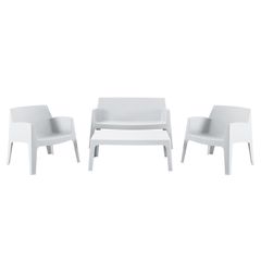 ΣΕΤ ΣΑΛΟΝΙ ΕΞ.ΧΩΡΟΥ 4ΤΜΧ SLEEK HM21268.01 ΛΕΥΚΟ ΠΟΛΥΠΡΟΠΥΛΕΝΙΟ