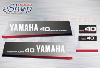 Αυτοκόλλητα σετ για Yamaha 40 Hp 1982 Precision Blend