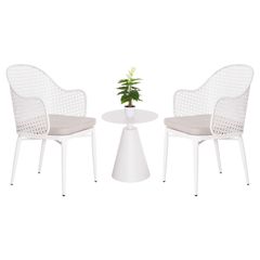 ΣΕΤ LOUNGE 3TMX ΕΞ.ΧΩΡΟΥ OREGO HM21106.02 ΑΛΟΥΜΙΝΙΟ ΣΕ ΛΕΥΚΟ