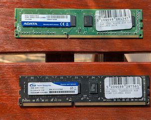 2 RAM Adata DDR3 4GB DIMM 1333Mhz Bulk - TeamGroup 4GB DDR3 DIMM 1333Mhz Bulk πλήρως λειτουργικές