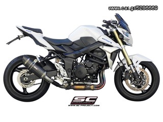 Εξάτμιση Τελικό Sc Project Oval Black stainless steel with carbon cap SUZUKI  GSR  750