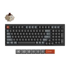 Keychron V5 Ultra (V5U-D3) QMK/VIA Wireless Custom Mechanical Keyboard Brown Switch RGB 96% US