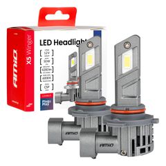 Amio - Λάμπες LED HB3 τύπου Series X5 Winger τάση λειτουργίας 12V απόδοσης 50W Can-bus για Επιβατικά Αυτοκίνητα - 2 τεμ. (03948/AM)