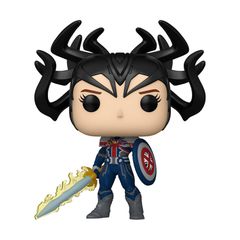 Funko Pop! Marvel: What If...? - Infinity Captain Carter 1464 Bobble-Head Vinyl Figure