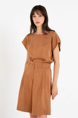 Philosophy Lyocell Pleated Shorts TR44585
