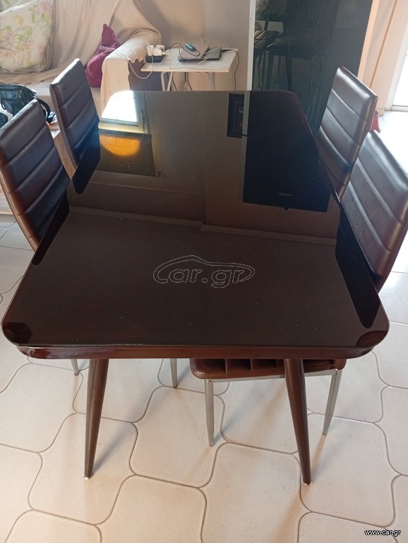 table with four chairs