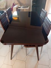 table with four chairs