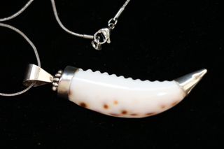 Μενταγιόν Αλυσίδα Κολιέ κοχυλι ασήμι 925 sterling silver Navajo Indian Ινδιάνικη τέχνη SBTS111CH