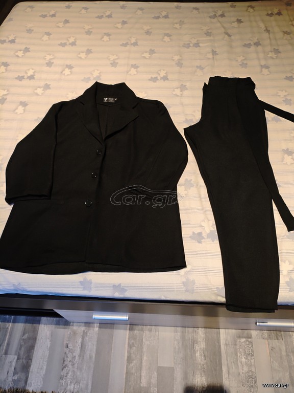 Σετ μαύρο παντελονι - overshirt