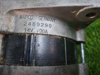 Δυναμο OPEL ASTRA ZAFIRA MERIVA 2489290 14V MAPCO 100A A17DTR 1.7 CDTI