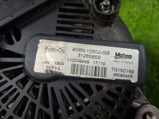 Δυναμο VOLVO V40 AV6N-10300-GB 31285659 TG15C169 2609244B 110049449 VALEO FOMOCO 150A 14V D4162T 1.6 DIESEL