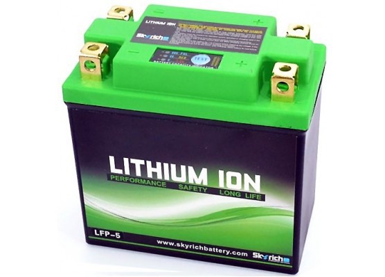 Μπαταρία μοτοσυκλέτας Λιθίου Skyrich LFP-5 12V 240cca, YB10L,YB12A,YB12AL