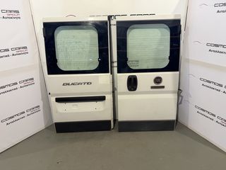 FIAT DUCATO ΠΙΣΩ ΔΙΠΛΗ ΠΟΡΤΑ Η1  ΜΕ ΤΖΑΜΙΑ ΑΣΠΡΟ ΧΡΩΜΑ