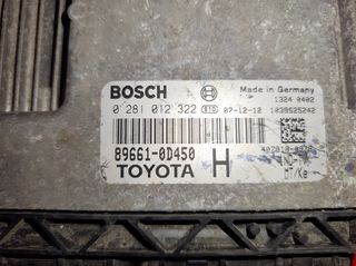 Toyota Yaris εγκέφαλος 0281012322 EDC16C10-9.3 89661-0D450-thumb-1