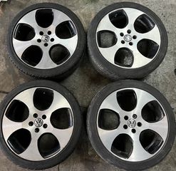 Ζάντες VW POLO GTI 6R γνήσια με καλά λάστιχα