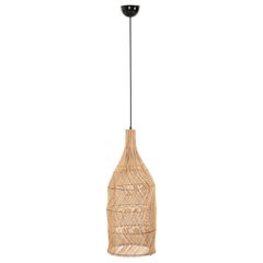 ΦΩΤΙΣΤΙΚΟ ΟΡΟΦΗΣ THEON HM7888 ΚΡΕΜΑΣΤΟ ΑΠΟ RATTAN ΣΕ ΦΥΣΙΚΟ ΧΡΩΜΑ Φ22x148Υ εκ.