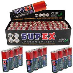 SUPEX AA R06 1.5 Volt Μπαταρίες Zinc-Carbon 60 PCS