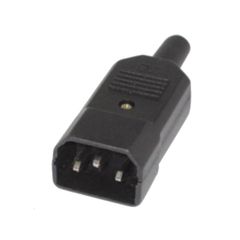 ΦΙΣ ΡΕΥΜΑΤΟΣ IEC320 C14 ΑΡΣΕΝΙΚΟ AC 10Α 250V ΜΑΥΡΟ