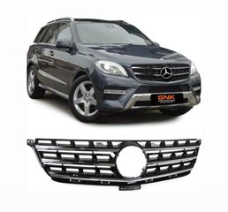 ΜΑΣΚΑ ΕΜΠΡΟΣ Mercedes Benz ML-Class W166 (2012-2016) AMG black chrome Grill
