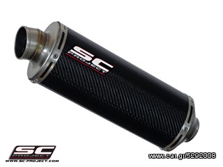 Εξάτμιση Μονό Τελικό Sc Project R60 Carbob fiber in low position 3-1 for Triumph Speed Triple 1050  2011-2013(χαμηλή τοποθέτηση)