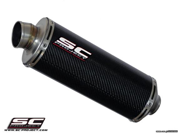 Εξάτμιση Μονό Τελικό Sc Project R60 Carbob fiber in low position 3-1 for Triumph Speed Triple 1050  2011-2013(χαμηλή τοποθέτηση)