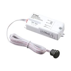 V-TAC - Αισθητήρας Κίνησης IR 2 σε 1 (Touch/Door) για Έπιπλα, Λευκός - SKU: 24357
