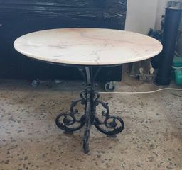 ΤΡΑΠΕΖΙ ΜΑΡΜΑΡΙNO ΡΟΤΟΝΤΑ (ΧΩΡΙΣ ΒΑΣΗ) 90 CM