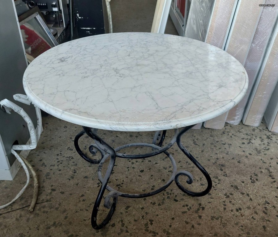 ΤΡΑΠΕΖΙ ΜΑΡΜΑΡΙΝΟ ΡΟΤΟΝΤΑ 110 CM