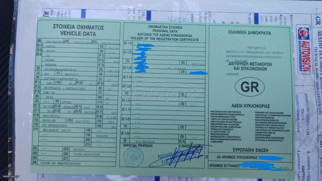 Φορτηγό Έως 7.5τ Dacia 2018