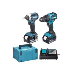 DLX2537TJ Σετ Κρουστικό Δραπανοκατσάβιδο & Παλμικό Κατσαβίδι Μπαταρίας 18V (2x5.0Ah) - 18V - 20V - MAKITA (#DLX2537TJ)