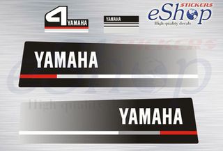 Αυτοκόλλητα σετ για  Yamaha 4 Hp δίχρονη 1988
