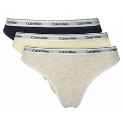 Calvin Klein Γυναικείο String Βαμβακερό Σετ 3 Τεμαχίων TC8
