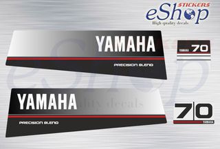 Αυτοκόλλητα σετ για Yamaha 70 Hp Precision Blend 1990