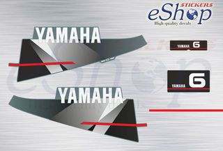 Αυτοκόλλητα σετ για Yamaha 6 Hp δίχρονη 1996