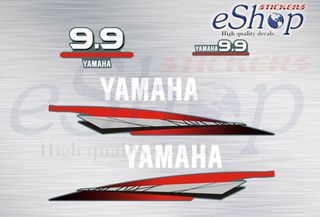 Αυτοκόλλητα σετ για Yamaha 9,9 Hp δίχρονη 2000 2004