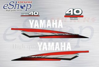 Αυτοκόλλητα σετ για Yamaha 40 Hp δίχρονη 2000 2004