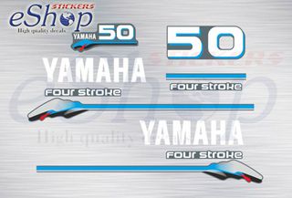 Αυτοκόλλητα σετ για  Yamaha f 50 Hp τετράχρονης 2000 2001
