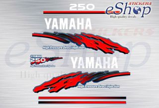 Αυτοκόλλητα σετ για Yamaha 250 Hp HPDI δίχρονης 2001 2004
