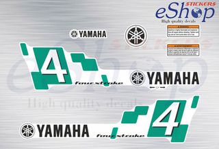 Αυτοκόλλητα σετ για Yamaha F4 Hp τετράχρονη 2012
