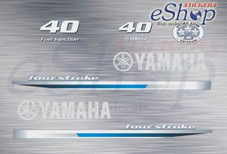 Αυτοκόλλητα σετ για Yamaha 40 Hp τετράχρονης 2014