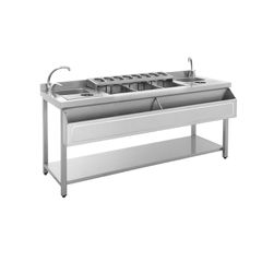 Bar Station ουδέτερο διπλού πόστου  Διαστάσεις:	1850 × 700 × 850 mm