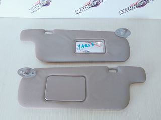 ΣΚΙΑΔΙΑ ΗΛΙΟΥ ΟΔΗΓΟΥ ΣΥΝΟΔΗΓΟΥ ΣΕΤ TOYOTA YARIS 1999 - 2006 ** ΓΝΗΣΙΑ ΣΕ ΑΡΙΣΤΗ ΚΑΤΑΣΤΑΣΗ **