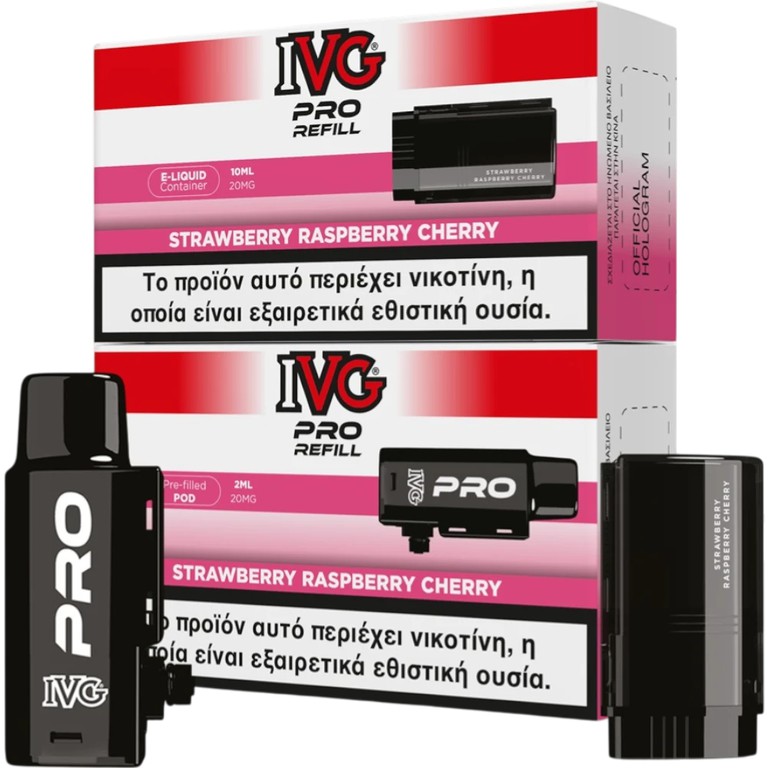 IVG Pro Refill Strawberry Raspberry Cherry 20mg 2ml+10ml