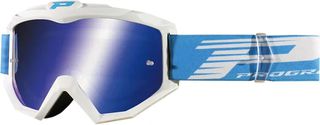 Μάσκα Μηχανής 3201FL Atzaki MX Goggles Progrip Μπλε-Άσπρη
