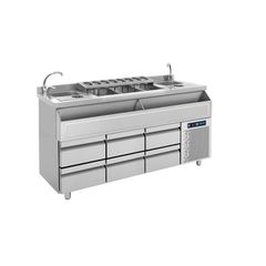 BARSTATION ΜΕ ΨΥΓΕΙΟ ΔΙΠΛΟΥ ΠΟΣΤΟΥ 185X70X88 BAMBAS FROST