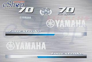 Αυτοκόλλητα σετ για Yamaha 70 Hp τετράχρονης 2014