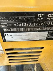 Εκσκαφέας Με Ερπύστριες CAT 2019 303.5