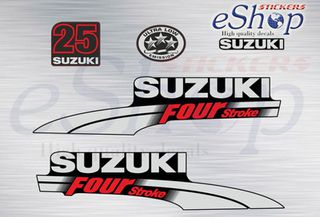Αυτοκόλλητα σετ για Suzuki τετράχρονη df 25 Hp 2004 - 2009