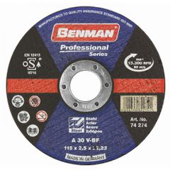 Δίσκος κοπής σιδήρου professional series Μέγεθος: Ø125 X 2,5 mm